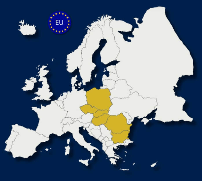 Map Europe Waldos